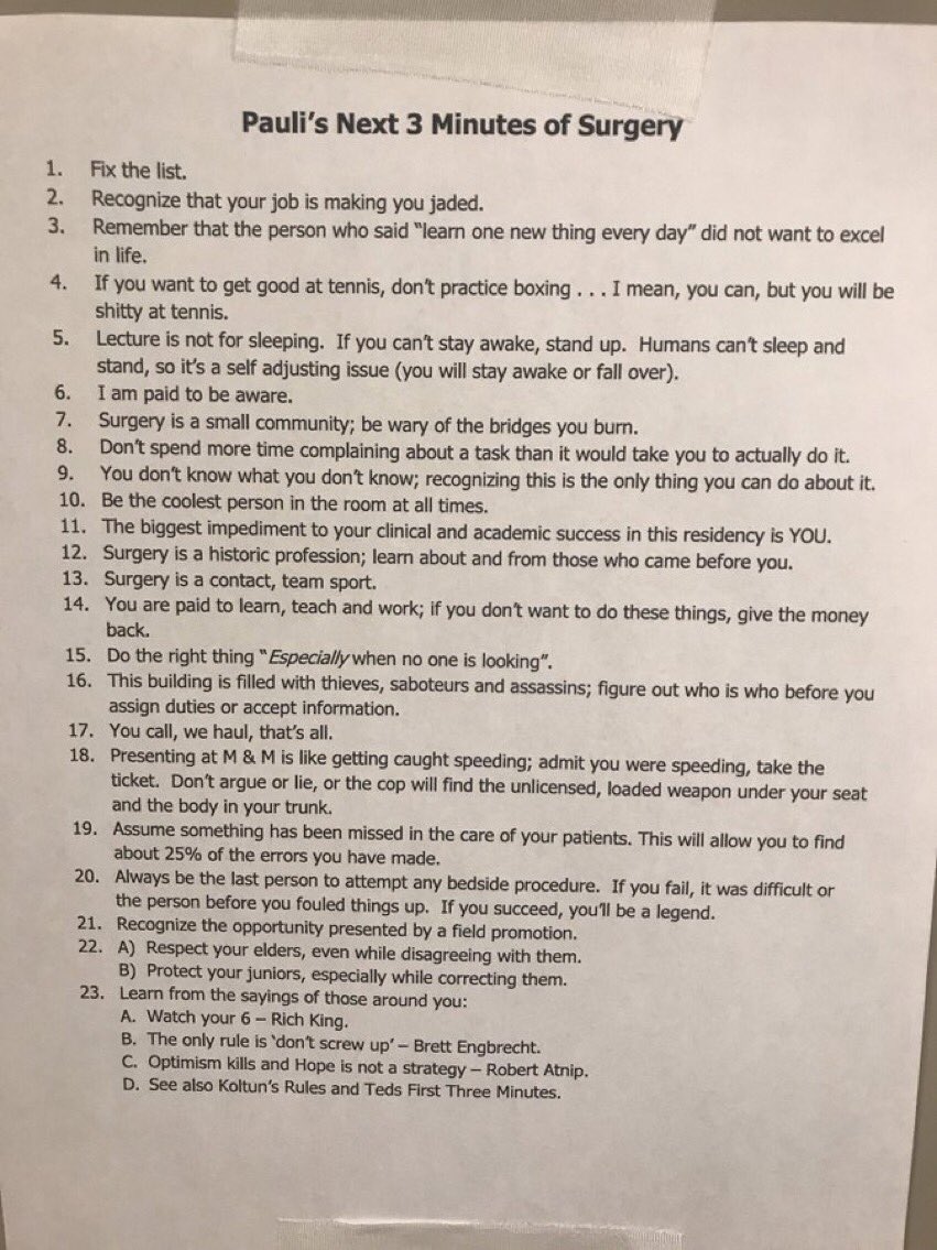 ericpaulimd's tweet photo. @Dr_Stepheny @TomVargheseJr #internadvice
As featured @PSU_Surgery call room. https://t.co/ud1kEMP4lG
