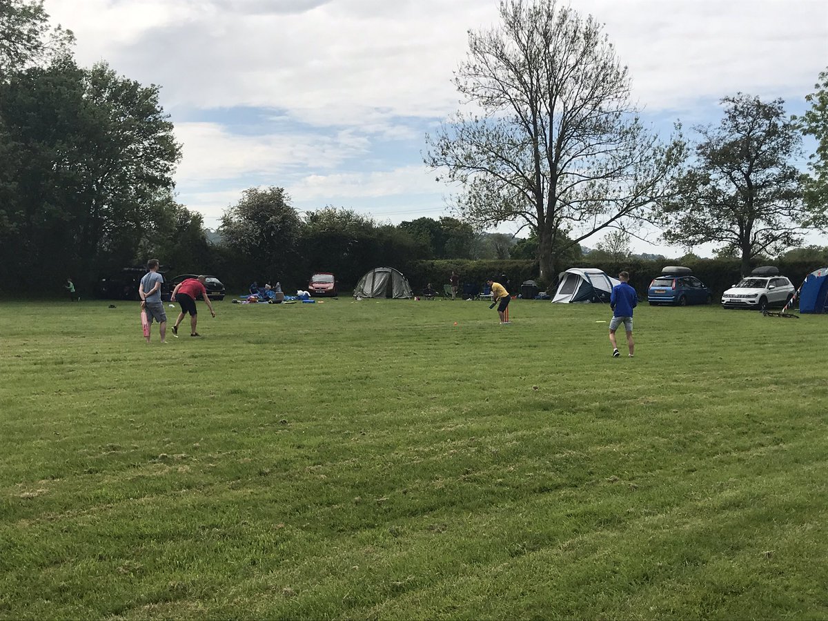 greenacrescamp's tweet photo. Up n Running! After a year off it’s great to see Dads playing nicely together again 😂 #Owzat https://t.co/unq8B5orz3