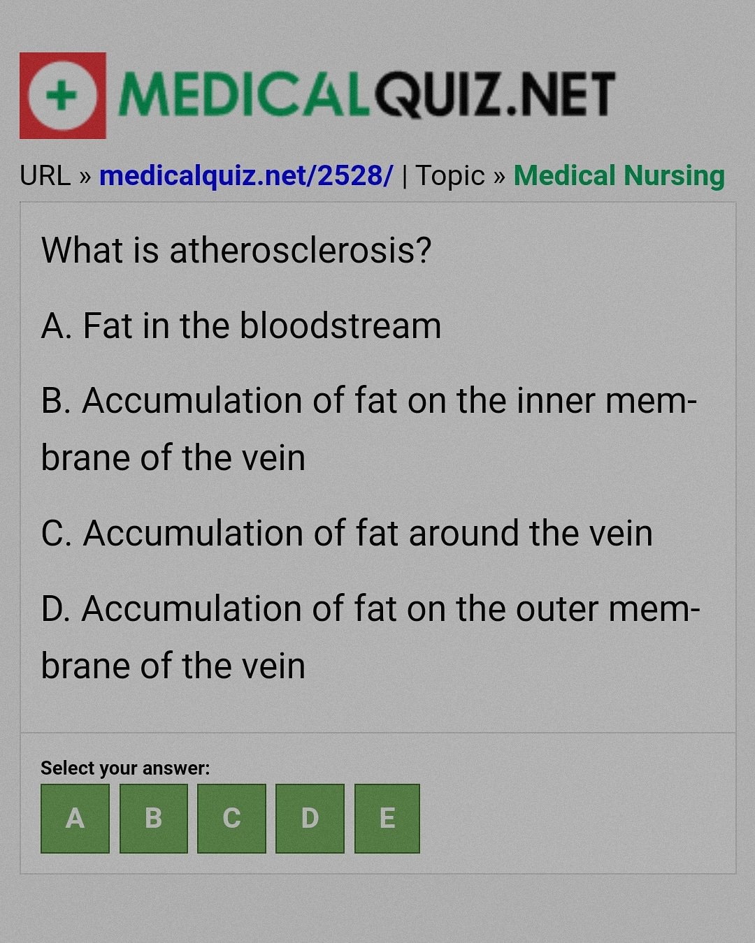 Medical Quiz On Twitter What Is The Correct Answer Https T Co