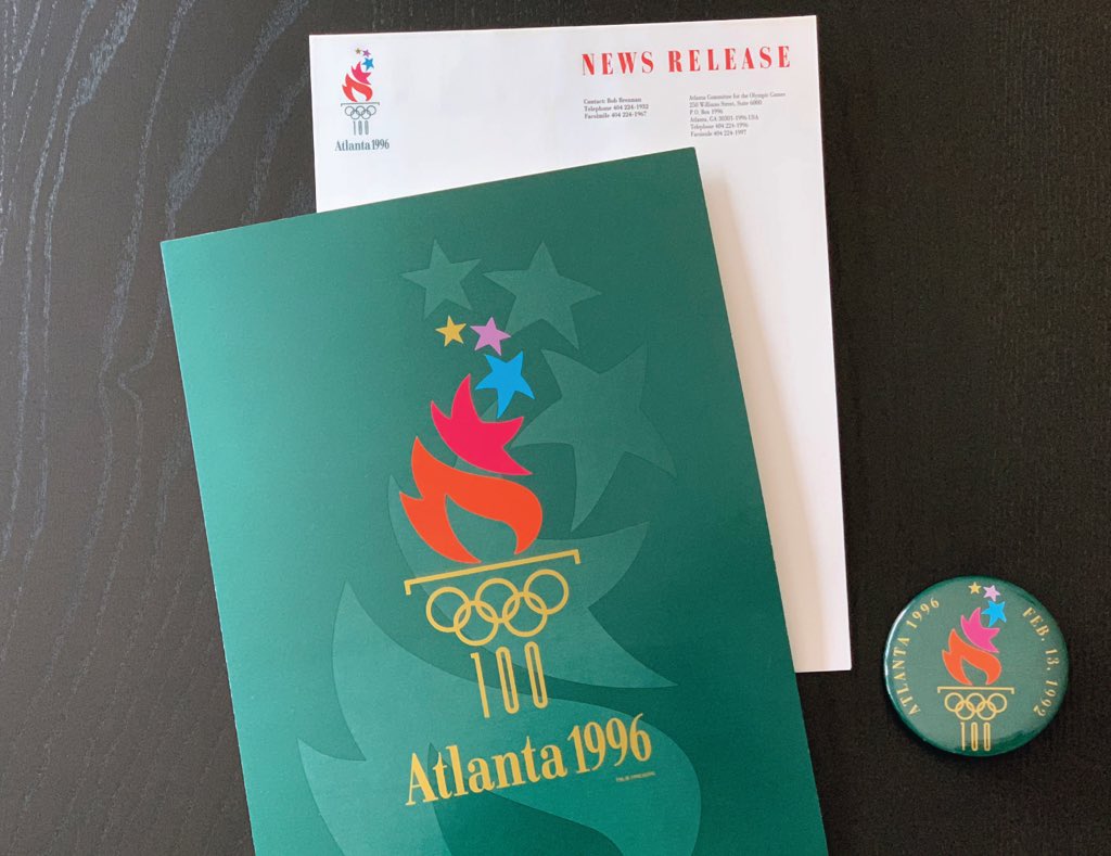 GAFollowers's tweet photo. Last night Trae Young played in the Trae Young 1s with a nod to Atlanta and the city’s 1996 Olympic logo graphics. https://t.co/pXEmmFlZI4