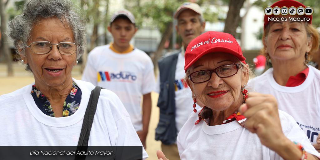 Hoy reconocemos con inmenso amor, la entrega de nuestros abuelos y abuelas por la construcción de la Patria, a pesar de las dificultades que vulneran su estado de bienestar social. Ratifico mi compromiso con ustedes por garantizarles una vida plena. ¡Feliz Día del Adulto Mayor!