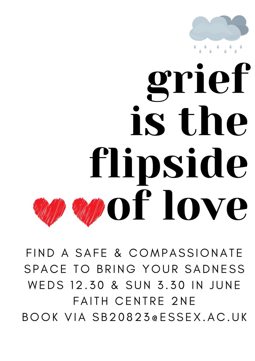 essexchaplain's tweet photo. Are you dealing with a bereavement? Grief is tough. Come find a space where you can just be &amp; talk (or not) of your loss. Wednesdays &amp; Sundays in June. https://t.co/D6U7K6b1dp