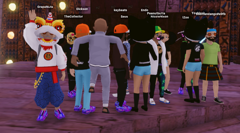 dead6ca7's tweet photo. @SangoOfTheEast @metazooxyz @nuts_grape @keybeats89 @Nicole29Nixon @PeanutbuttaDCL @y_youmack @CosmicEndo @decentraland #Decentraland #metavers #disco #FloatGang #NFTCommunity https://t.co/cjLr6lThwI