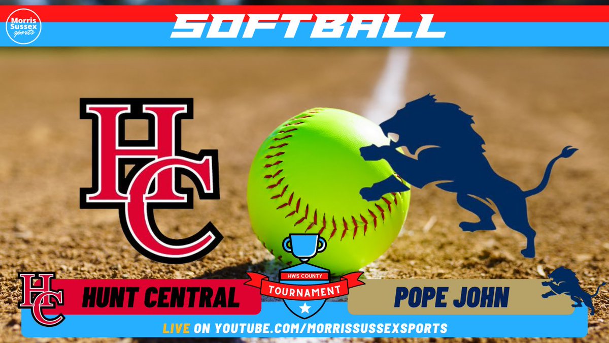 Good luck to @PJVSoftball as it faces Hunterdon Central in the HWS Championship game today at 11 a.m. at Lenape Valley! Watch the game on @MorrSussSports by clicking the link! youtu.be/1yn-gdTeBxE #WeArePopeJohn #GoLions