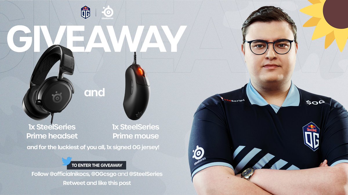 OfficialnikoCS's tweet image. To thank you all for the nice birthday wishes, I decided to give you the opportunity to win two sets of the new @Steelseries Prime collection and one jersey signed by myself!

- Follow me, @OGcsgo and @steelseries.

- RT and like this tweet.

2 winners next Friday.

GL!

#DreamOG