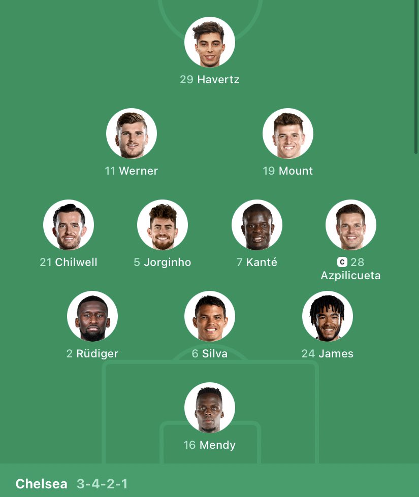 麦ニスタ Man City Chelsea スタメン チェルシーはカンテ メンディ間に合って良かったし並びも順当 シティはロドリもフェルナンジーニョもいないのか マイチームじゃなくても毎度cl決勝はかなり楽しみ 楽しもう Uclfinal T Co Zdv3rk2bh7