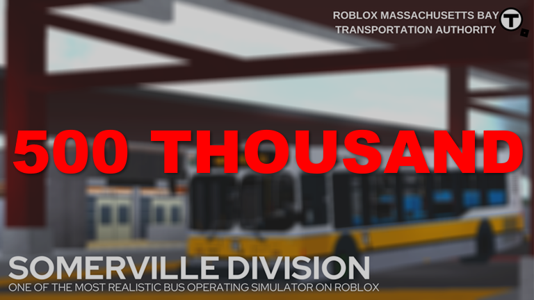 RoMonitorStats's tweet photo. Congratulations to SomerviIIe Division by Massachusetts Bay Transportation Authority™ (@RobloxMBTA) for reaching 500,000 visits!
        
At the time of reaching this milestone they had 8 Players with a 79.34% rating.

View stats on RoMonitor https://t.co/yddi6Gjl8f https://t.co/dJuRZ4szqa