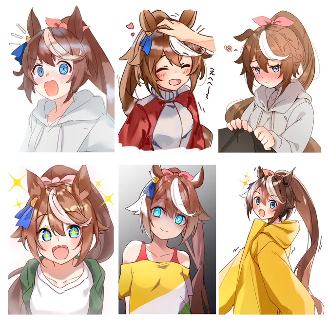 #今月描いた絵を晒そう
ウマ娘のワンドロばっかりですね 