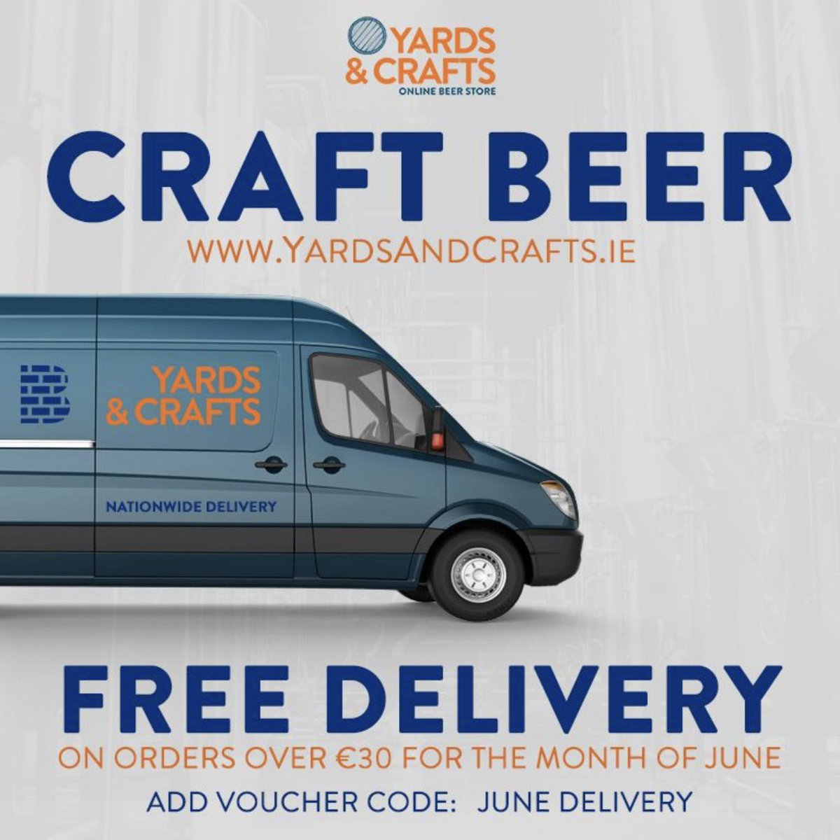 YardsAndCrafts's tweet photo. 𝗙𝗥𝗘𝗘 𝗗𝗘𝗟𝗜𝗩𝗘𝗥𝗬
For the month of June

𝗢𝗿𝗱𝗲𝗿 𝗢𝗻𝗹𝗶𝗻𝗲: https://t.co/s48tX8hmWx

#IrishCraftBeer #CraftBeer https://t.co/IvuC8lNTsY