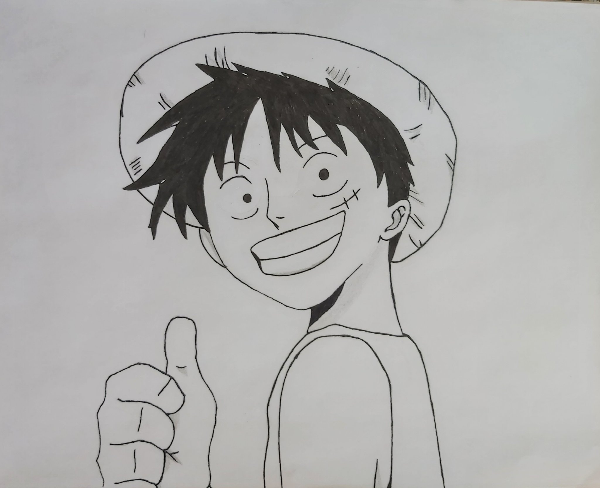 Como desenhar Monkey D. Luffy
