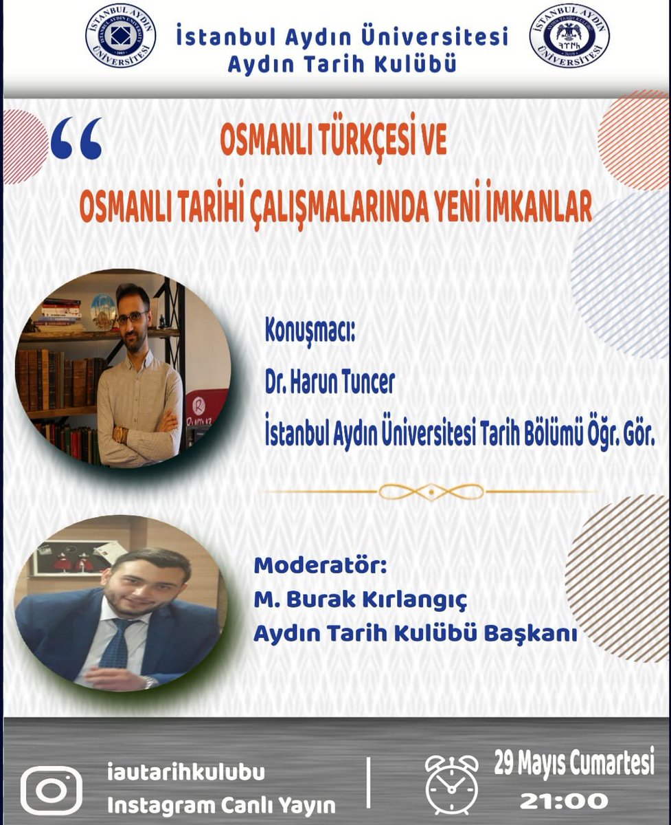 Dr.Harun TUNCER hocamızla "Osmanlı Türkçesi ve Osmanlı Tarihi Çalışmalarında Yeni İmkanlar" üzerine sohbet... Wikilala ve daha fazlası...