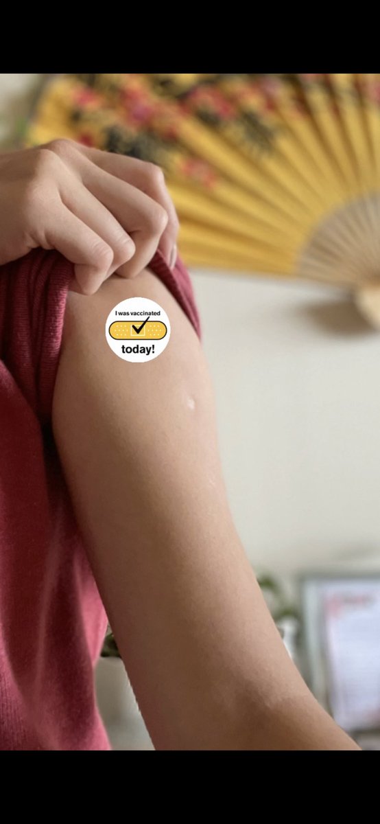 I am grateful for the modern medicine, science and technology that has given me the opportunity to be protected, and the choice to protect others more vulnerable than me. I hope you choose to do the same, if you are able. This one’s for all of us! #pfizer #covidvacccine