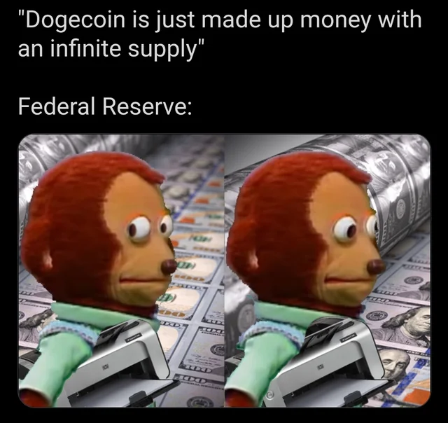 Federal reserve money printer go brrrrr #Dogecointothemoon #Dogecoinrise #Dogecoin