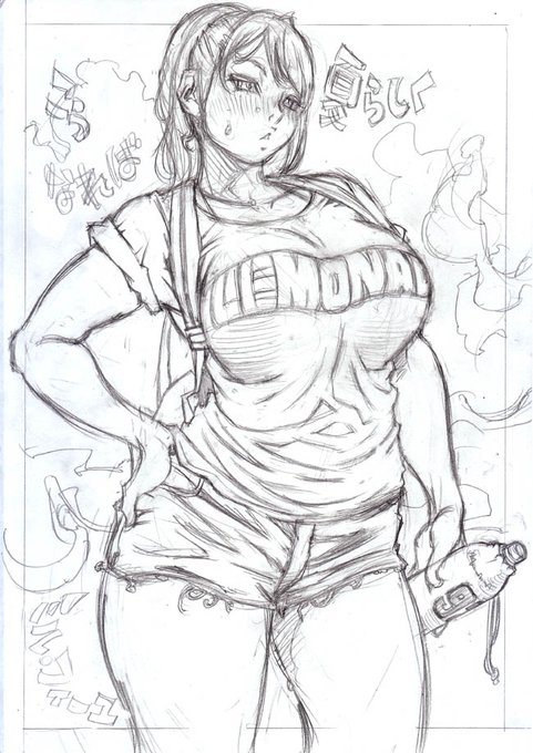 過去イラストの下描き状態いろいろ 