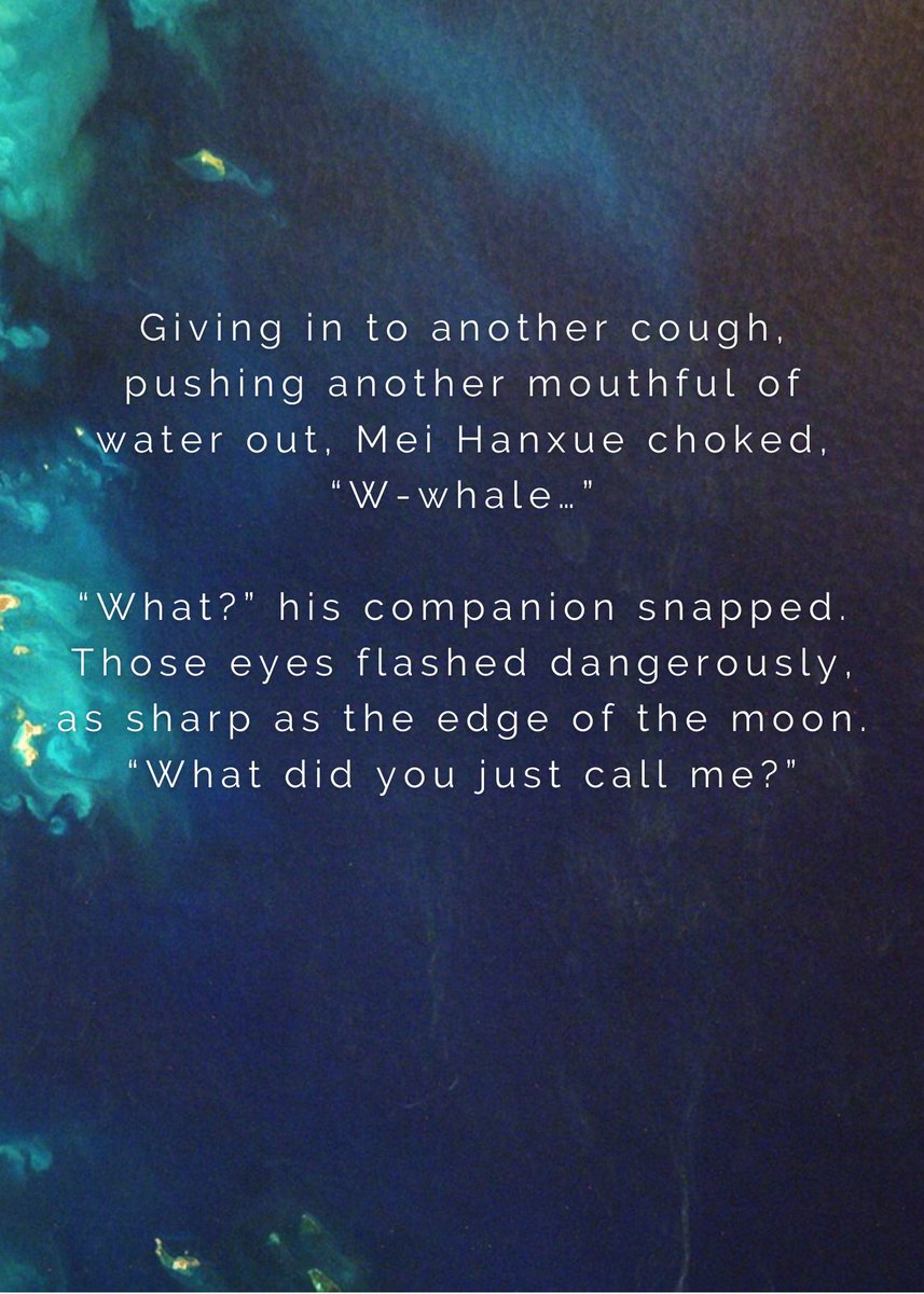 serpentinerose's tweet photo. Just in time for the end of #mermay2021!

🐟 A Moby Dick-esque #meijiang fic
🐟 Excuse me what did Mei Hanxue just call Jiang Xi??
🐟 Vaguely Republican Era first-meeting 
🐟 Gratuitous injury (for my benefit)

#2ha #二哈和他的白猫师尊 
Ao3: https://t.co/Hx5Vb7d9at https://t.co/684fopjUqe