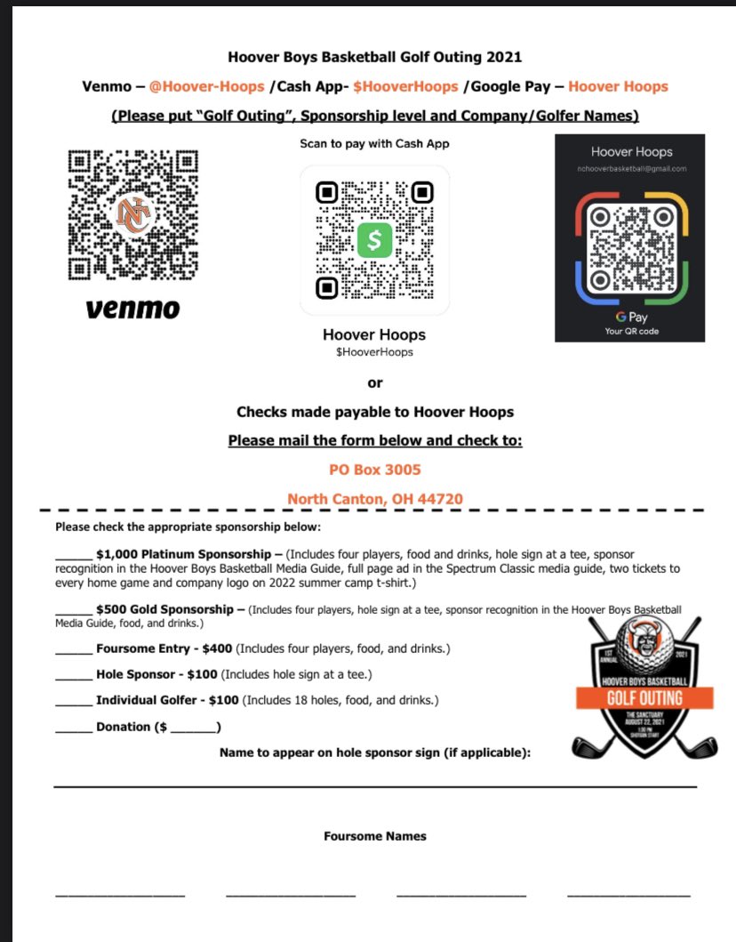 1st Annual Hoover Boys Basketball Golf Outing 🏌️‍♂️Check out the details and come join us! <a href="/Bluey_NCHoover/">Hoover Basketball</a> <a href="/nccsvikings/">North Canton City Schools</a> <a href="/nchoovervikings/">NCHHS Athletics</a>