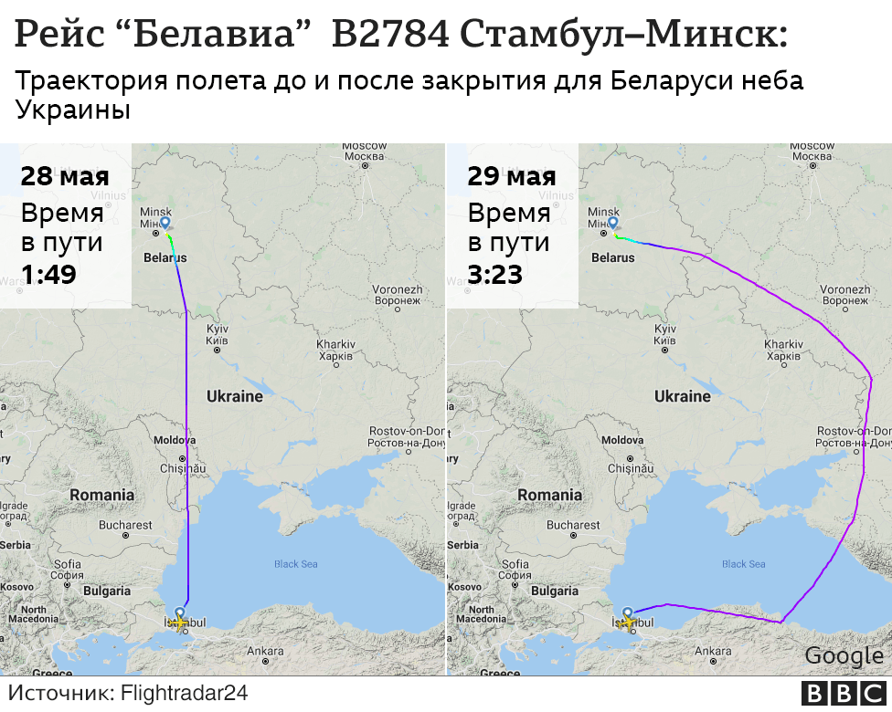 Маршрут полета самолетов москва