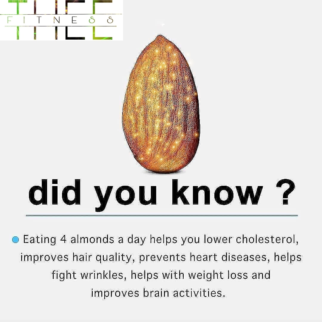 theefitness's tweet photo. As per WHO the leading cause of death across the globe is cardiovascular diseases. Therefore, have almonds and keep you cardiovascular system healthy.
#theefitness #almonds #benefitsofalmonds #lowercholesterol #hairquality #heartdisease https://t.co/QnFlxWqCYP