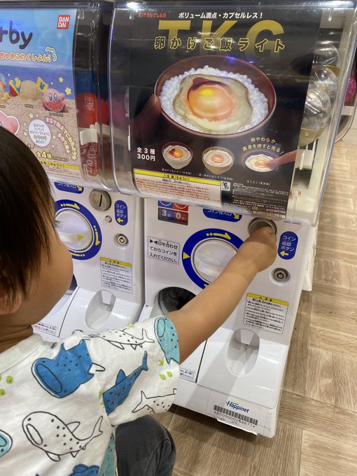 子供がガチャが好きで、商業施設に遊びに行った時には大抵回す。今日選んだのはこれで、やはり俺の子だと思ったし日本人なら米だよなと思った、 