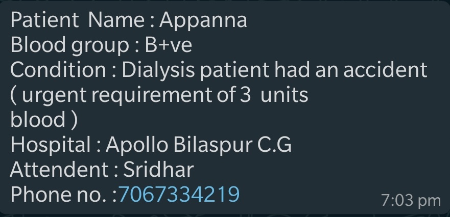 MrtiIndia's tweet photo. Today blood was donated by our group members @Utkarsh05725476 and Uma Shankar Rao at Apollo, Bilaspur...superb both of you 👏👏👏  great job team.

#TogetherWeCan 

@SonuSood 
@SoodFoundation 
@richaanirudh 
@AshokShrivasta6 https://t.co/KbYMc9okzu