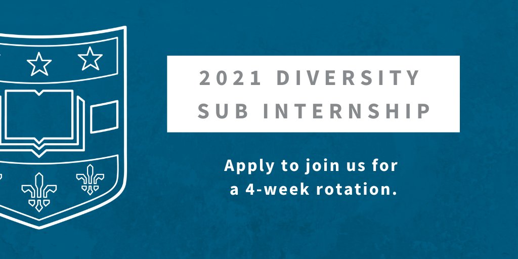 In order to promote recruitment of URiM med students, #WashUUrology offers a $2000 stipend to cover expenses associated with a 4-wk visiting subinternship.  

Applications for the stipend are due Tuesday June 1.  Learn more: bit.ly/3rIUeUf.