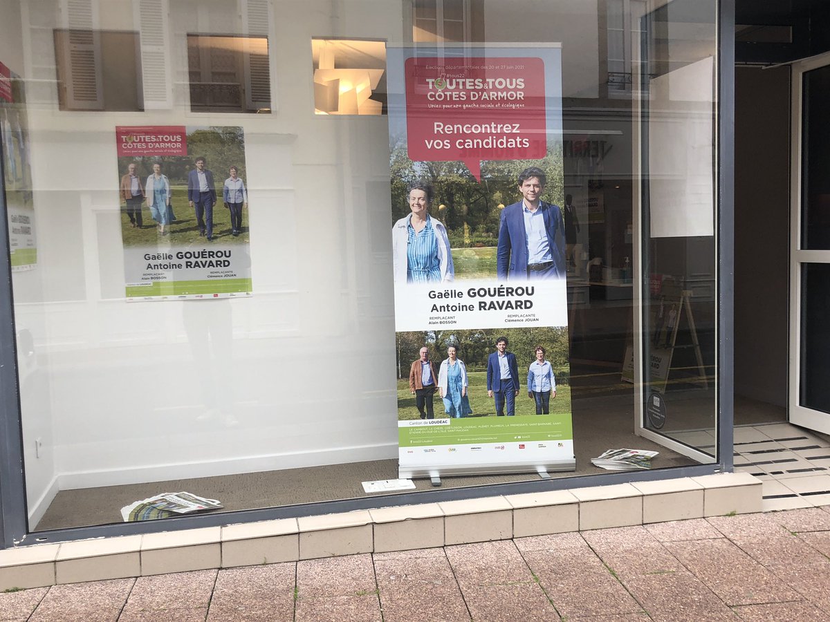 AntoineRavard's tweet photo. Local de campagne ouvert à Loudéac 😍😍#departementales2021 

Vive l’union de la gauche ! Elle se fait dans les territoires, bientôt elle se fera pour la France. https://t.co/LBrV3brDxb