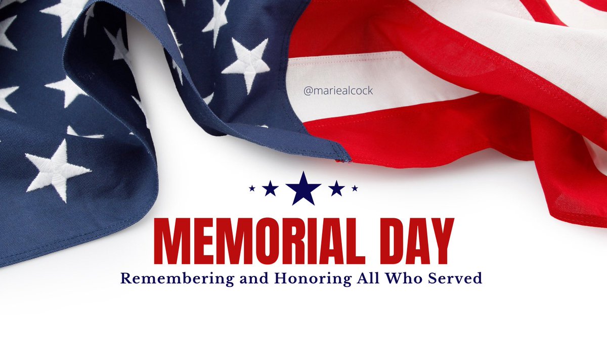 mariealcock's tweet photo. Remembering the sacrifices of those who served.
#memorialday #decorationday #memorialdayweekend #edleaders #edadmins #teachers #superintendents #teachertwitter #eduleaders https://t.co/X3WHU6kO2e
