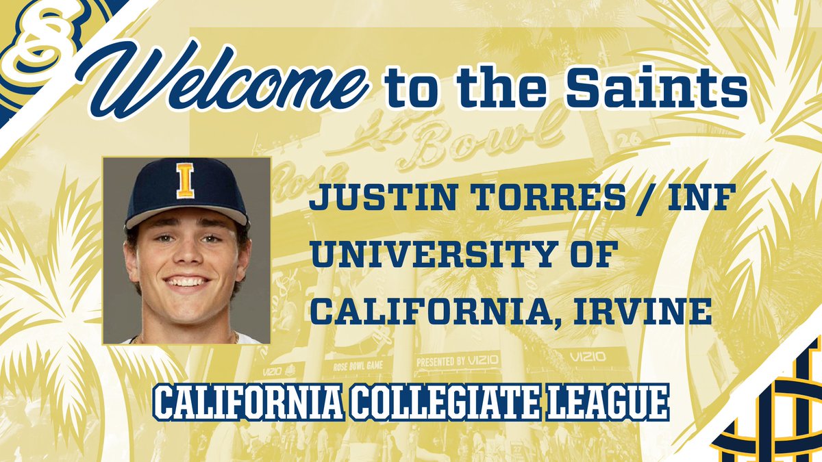 ArroyoSecoCCL's tweet photo. A Big West Conference Champ is coming to Pasadena! 🙌 Welcome, Justin Torres!

🏫 UC Irvine
💪 JR, INF
📊 5'-11", 185 lbs.
🏡 San Bruno, CA

#SaintsOfSummer #TogetherWeZot #RipEm #CCLBaseball #BWBASE #NCAABaseball @UCIbsb @BigWestSports @CCL_Baseball @campadrenews https://t.co/H5dJ2ai1zY