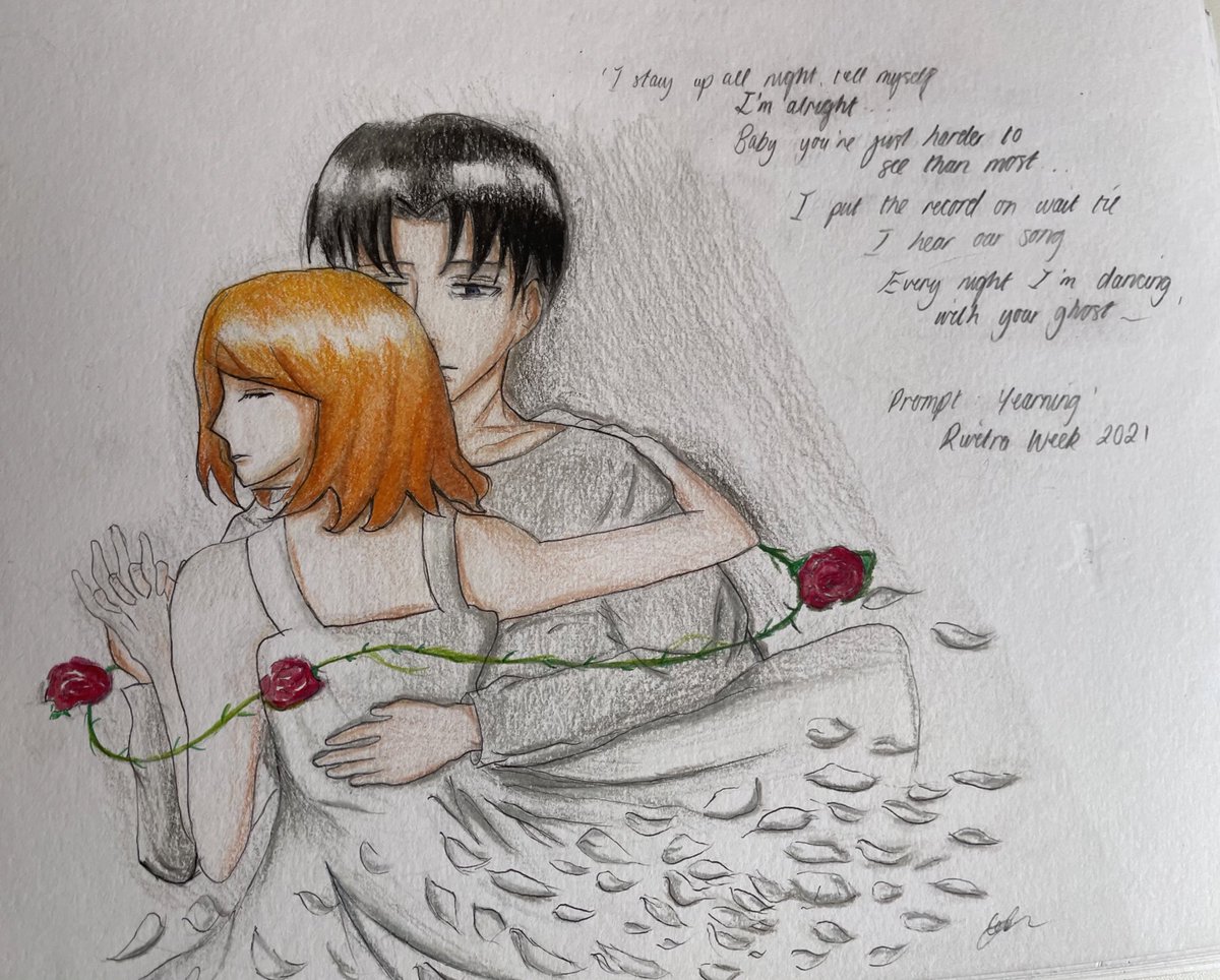 him3aki_0sashi's tweet photo. Rivetra Weekend 2021✨Prompt - Yearning
I kinda teared up a bit when I was drawing Levi’s expression.....
Lyrics from ‘Dancing With Your Ghost’ by Sasha Sloan (Go listen to it ✨)
#rivetra #リヴァペト #리바페트 #rivetraweekend https://t.co/BKug2rVbod
