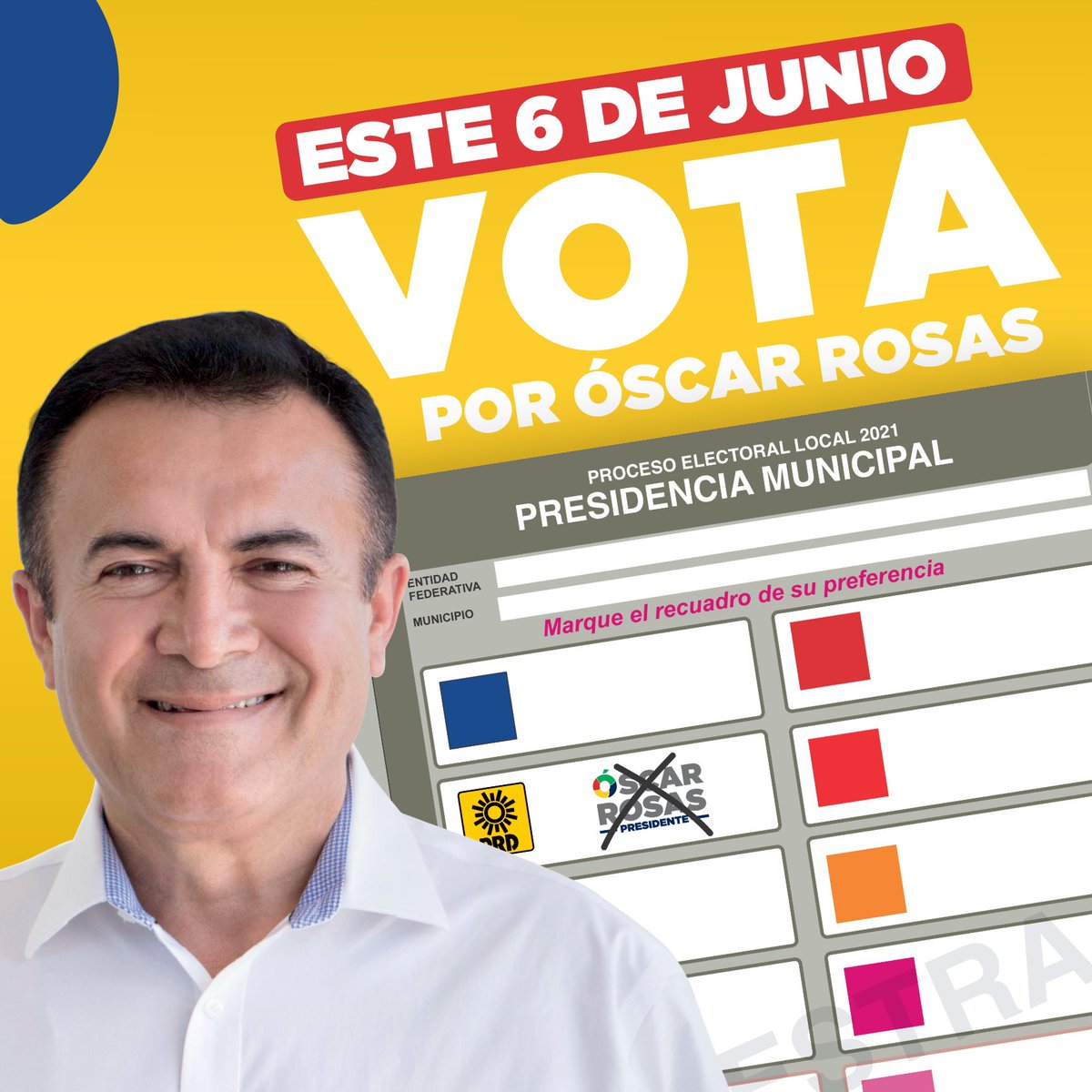 OscarRosasGlz's tweet image. ¡Este 6️⃣ de junio #VOTA para continuar impulsando la reactivación económica de Carmen, por más apoyos a los comerciantes y para fortalecer el empleo! ¡Vota #ÓscarPresidente!