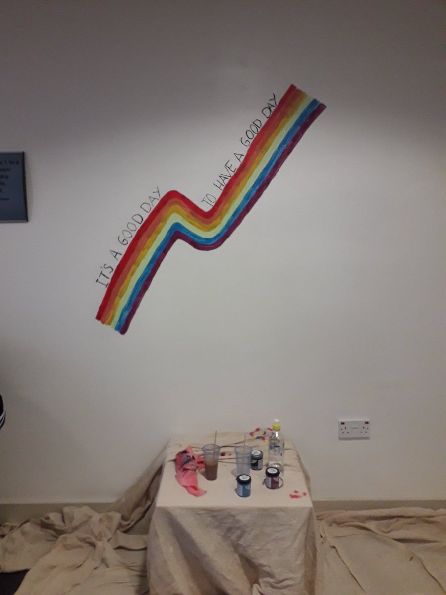 Putting my mark on the ward walls 🎨