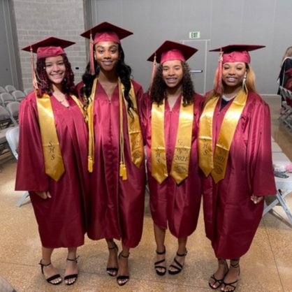 CONGRATULATIONS to our graduates Latisha(Tish), Shatoya(Toya), Jasmine(Jas) and Leandria(Lele)!!! We are so PROUD of you! Covid couldn't stop your shine! Your accomplishment as District Champs will forever be part of SHS history! 
#SagiWHO #SagiNAW 
<a href="/saginawhstx/">Saginaw High School</a> <a href="/emsisdathletics/">EMS ISD Athletics</a>