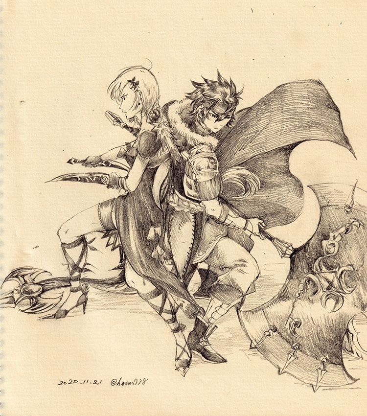 あとアナザーエデンというゲーム作品が大好きなのでそのあたりの趣味のお話や絵もしこたまございます。この作品には画家人生を救われているので「大好き!」をとことん語ります。
インスタの方はそういうのが一切ないのでご不要でしたらこちらもどうぞ→ yasuiharuna
あなでんはいいですぞ。