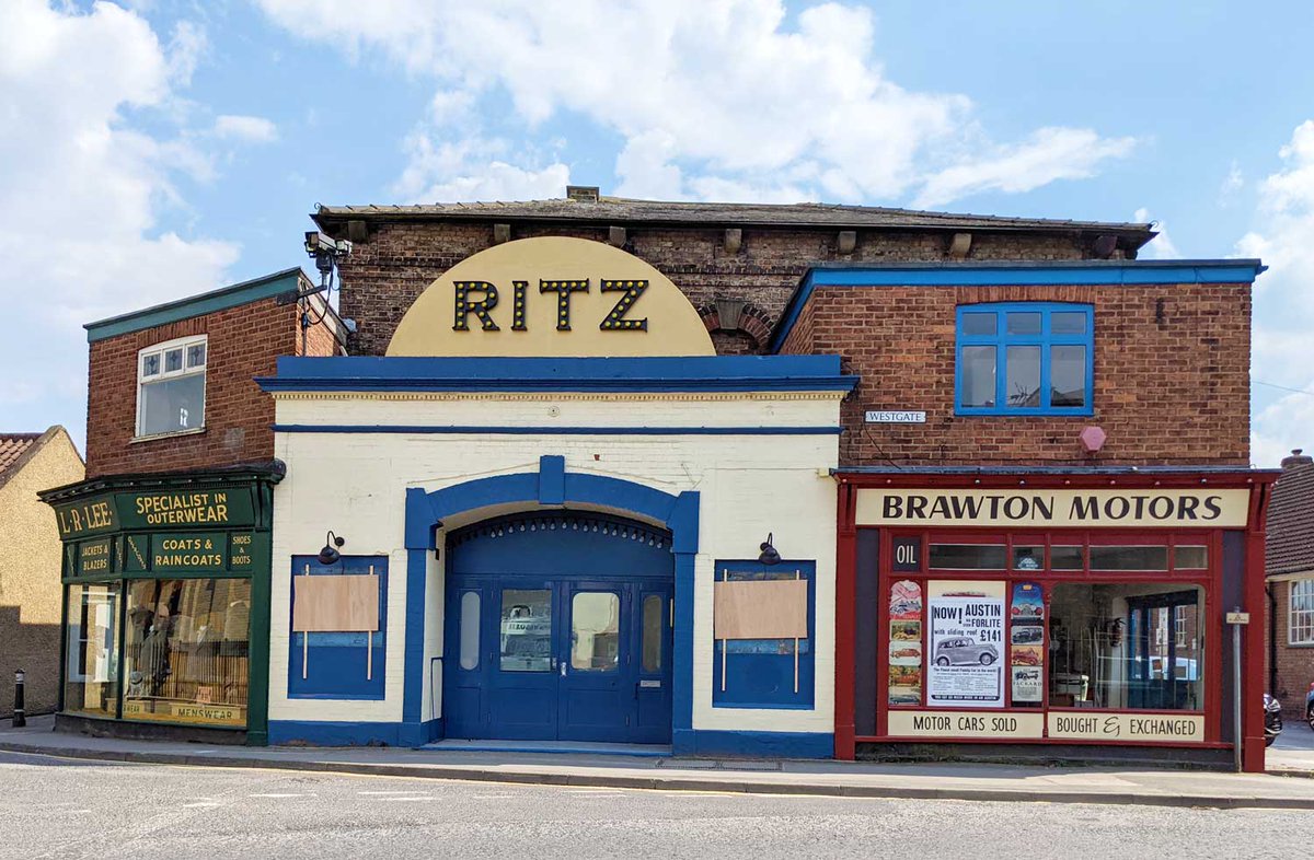 Ritz Cinema in Thirsk and two shops have been transformed to the 1930s. We understand  filming of a scene for the second series of the new James Herriot 'All Creatures Great and Small' will take place shortly.