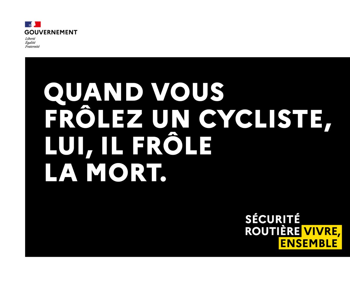 RoutePlusSure's tweet photo. Attention à vélo, attention aux vélos. #MaiÀVélo https://t.co/cOglKKCtMk