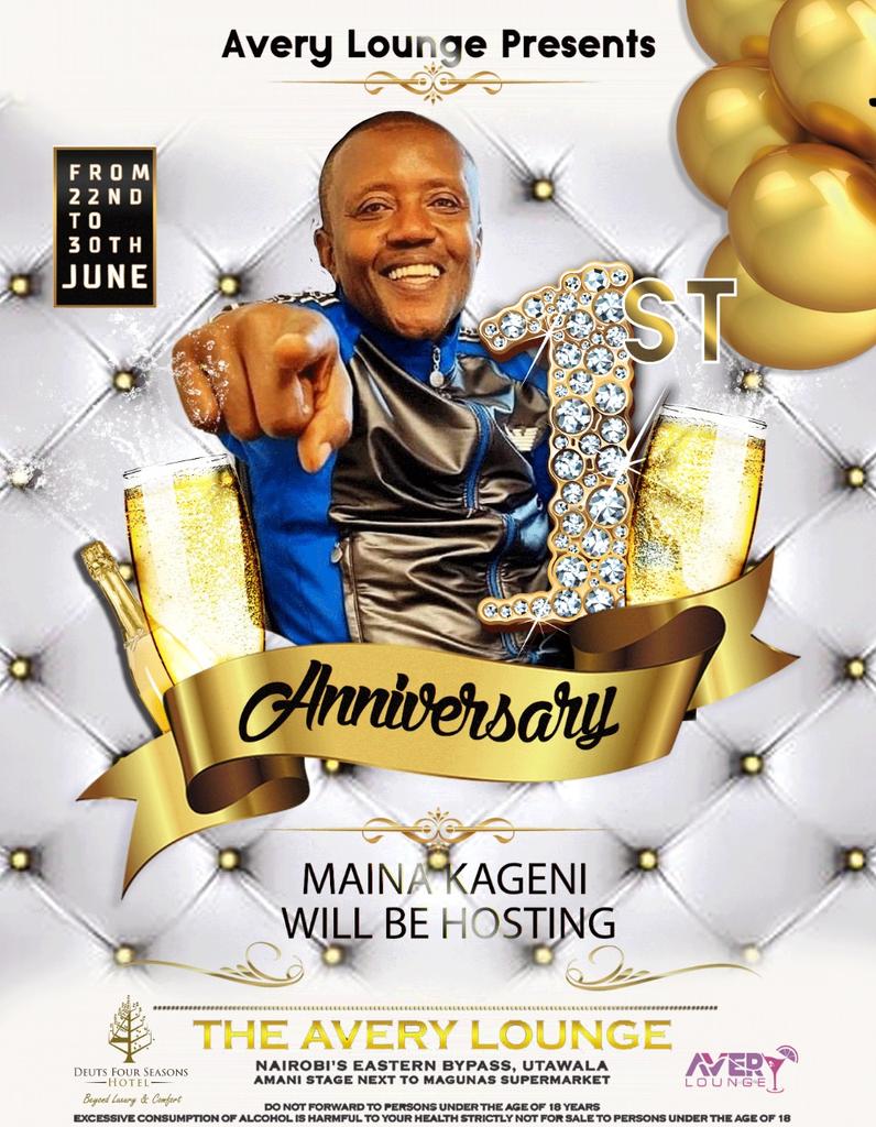 1st June we shall light up Utawala as we celebrate our first Anniversary with @cremedj on the decks hosted by @ItsMainaKageni #AveryUtawalaAt1