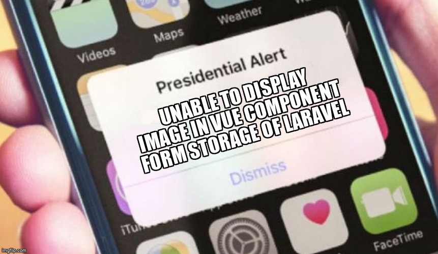 overflow_meme's tweet image. Unable to display image in vue component form storage of Laravel stackoverflow.com/questions/6140… #laravel7 #vuejs #laravel