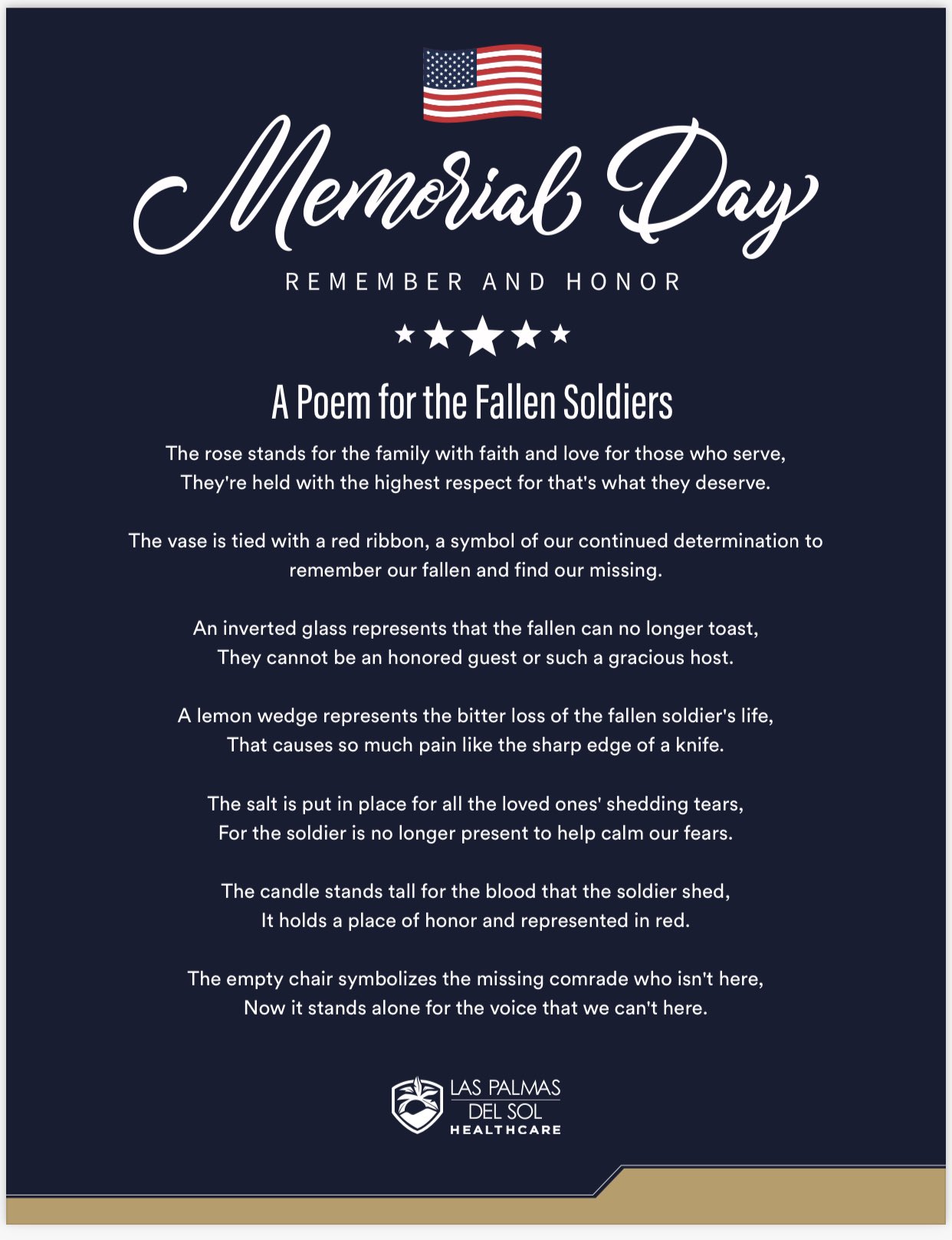 تويتر Las Palmas Del Sol على تويتر We Take This Moment To Reiterate Our Gratitude To Service Members Active And Retired And To The Families Of The Fallen We Recognize Your