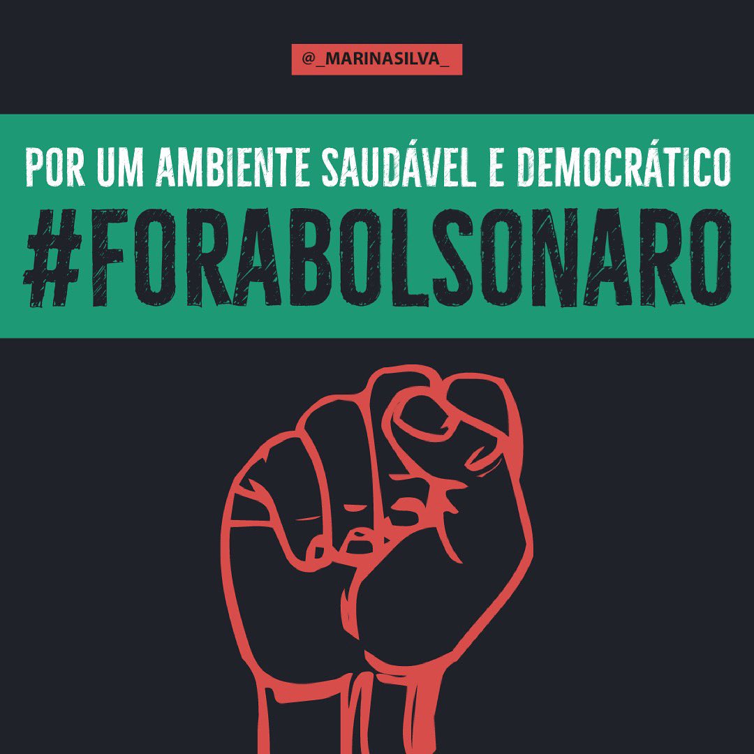 Por um ambiente saudável e democrático✊🏽 #forabolsonaro