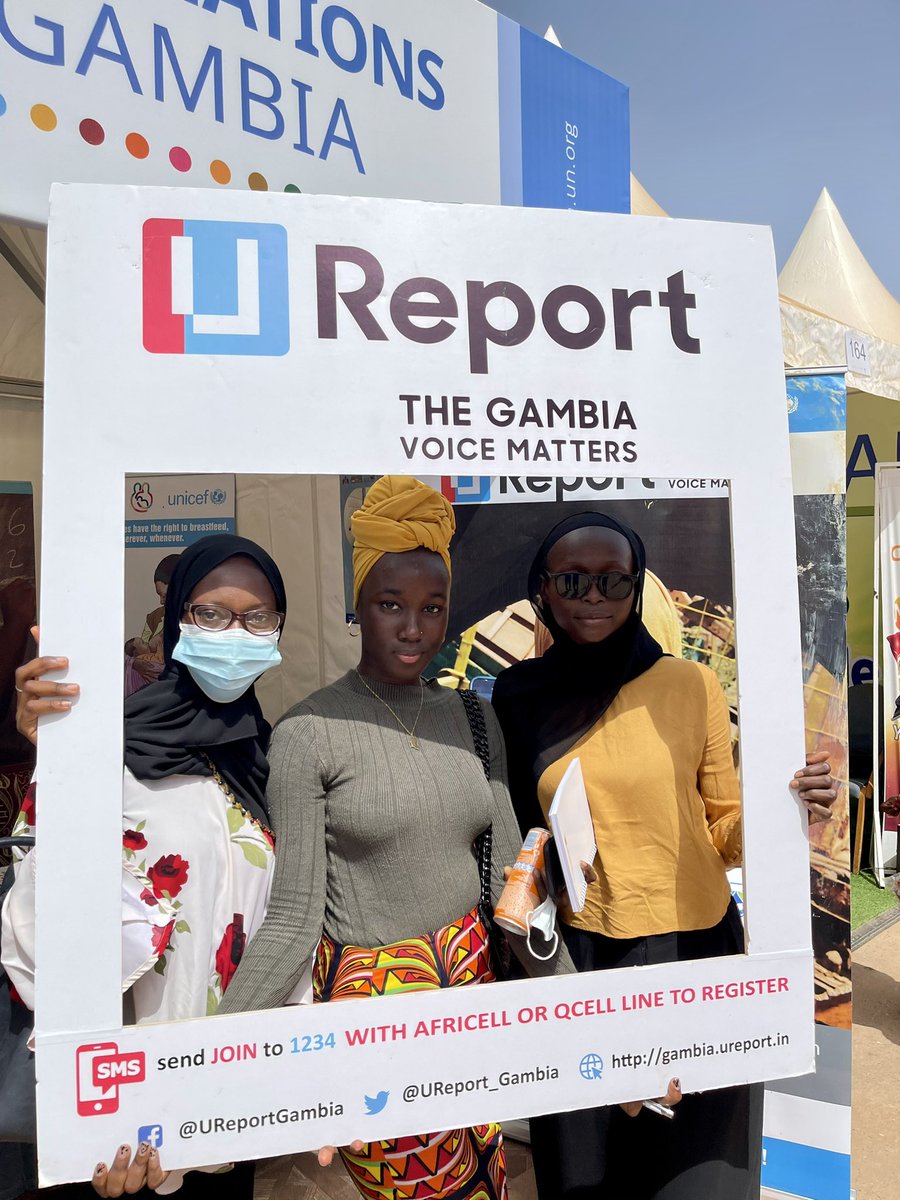 UNICEFGambia's tweet image. Meet our newest U-Reporters!

Every voice matters; that’s why we’re encouraging young people to join @UReport_Gambia so they can participate in discussions about issues that are important to them. #FekamaTradeFair