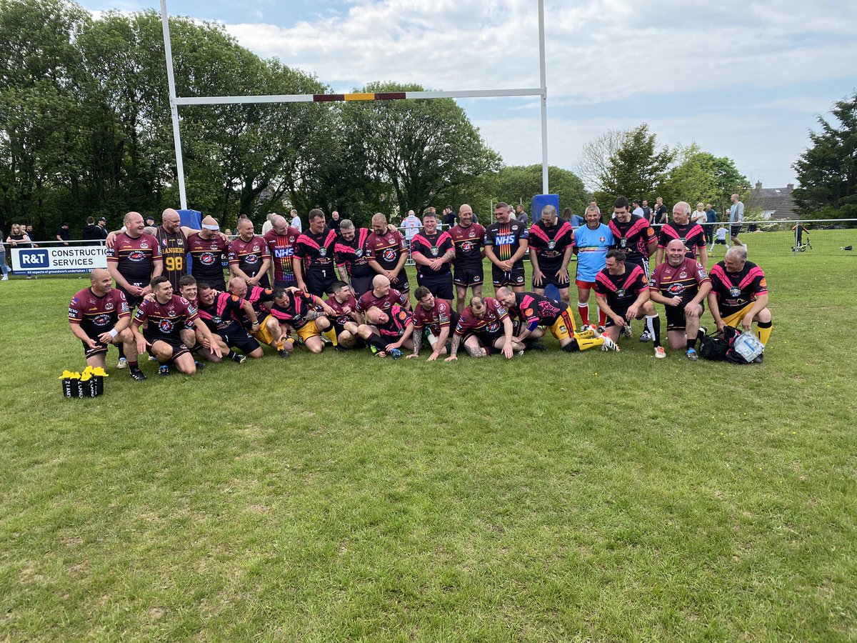 SeatonRangersRL's tweet photo. Great day today as we rolled back the years and played @RamsArlecdon masters. 

A great day with £625 raised in memory of the much missed @GarryBarr4 https://t.co/KcMq8ZZUT3