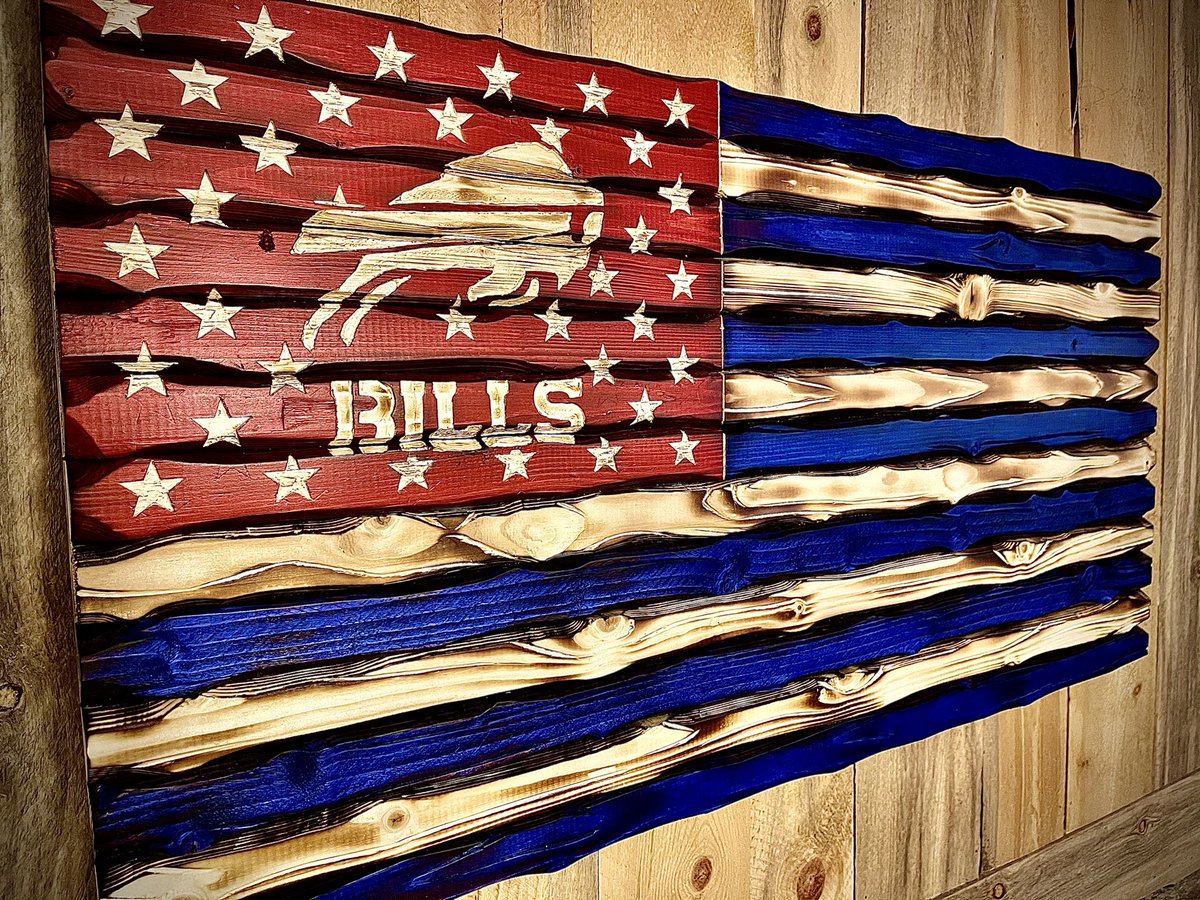 CJKopack's tweet photo. The Allen......

#kopackdesigns #wyomingwoodworker #wyomingmaker #woodworkerofinstagram #flagsofinstagram #oldglory #handcarved #chiseledwood #wyomingmade #wyomingloud #wyomingproud #billsmafia🏈 #buffalobillsfootball #joshallenqb #gopokes #wyomingfootball #merica🇺🇸 https://t.co/e7sYWmCyRt