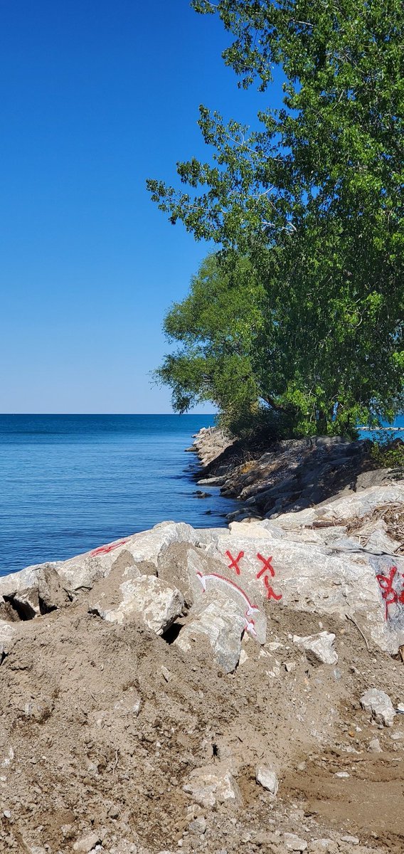 F3inGoderich's tweet photo. Good morning from #shoresoflakehuron #beachesclosed #colorfullake #BostontheGSD #rocks It's a good day to have a good day #ShareYourWeather @weathernetwork @MurphTWN @Northern_Ozbird @marsh_bay https://t.co/alljxAz9ca