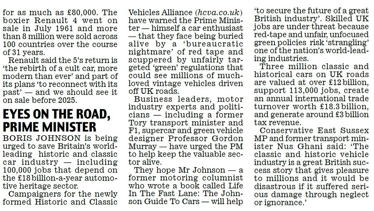 raymasseytweets's tweet photo. Save our classics! New @hcvauk campaign urges @10DowningStreet @BorisJohnson to support world-leading car sector.
@Nus_Ghani @grantshapps @KwasiKwarteng @PlanetGMA @StevenJNorris @lukemadden2 @Dunne4Ludlow @InfluenceComms @stuartdyble
#MotorMail https://t.co/6lVTOMkdGf https://t.co/y5iM1rz575