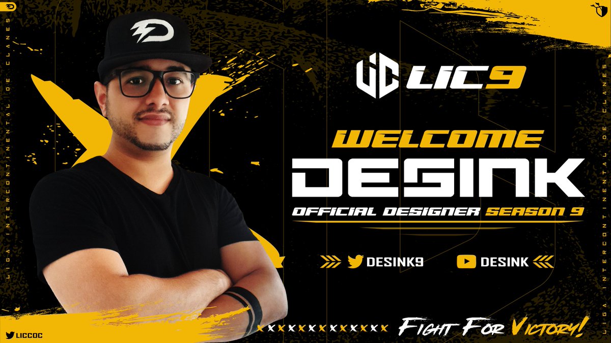 🏆 GRAPHIC DESIGNER - SEASON 9 🏆

🇪🇸 Nos complace anunciar a <a href="/Desink9/">Desink</a> como máximo responsable de la línea grafica de la 9º Edición 🤩🥳

🇬🇧 We are pleased to announce <a href="/Desink9/">Desink</a> as the main responsible for the graphic line of the 9th Edition 🤩🥳

#FightForVictory 💪🔥