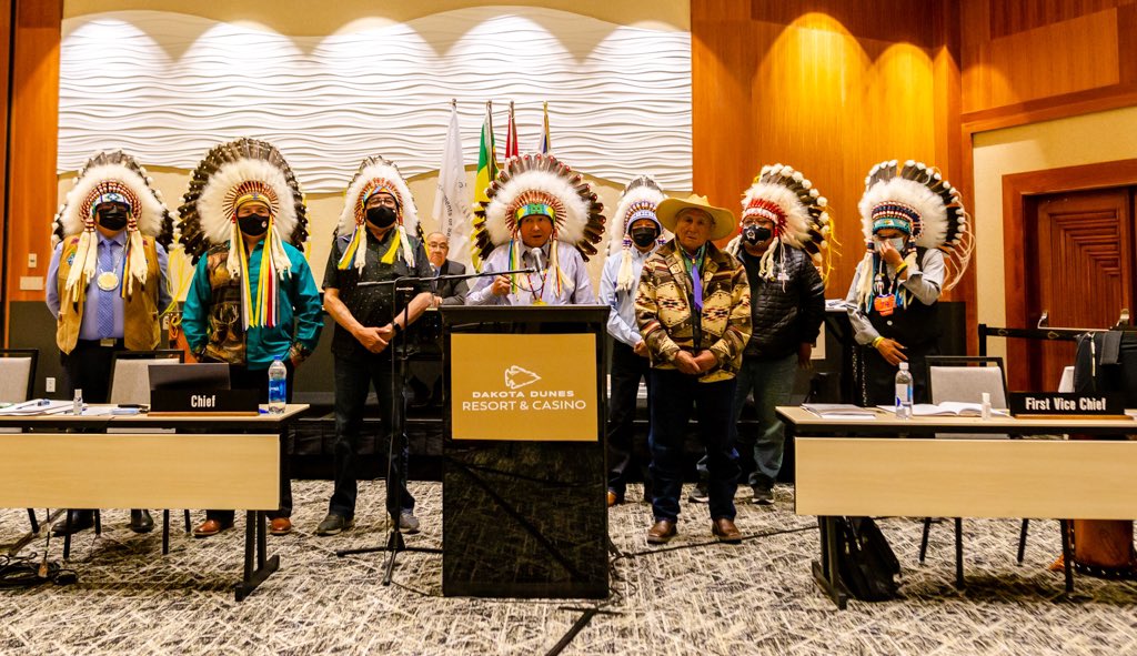 RegBellerose's tweet image. My announcement at the @fsinations was a humbling experience that reaffirmed a strong sense of fellowship amongst everyone that has worked towards all of our collective achievements as First Nations regionally. Thank you to everyone that has reached out since! #afnelection