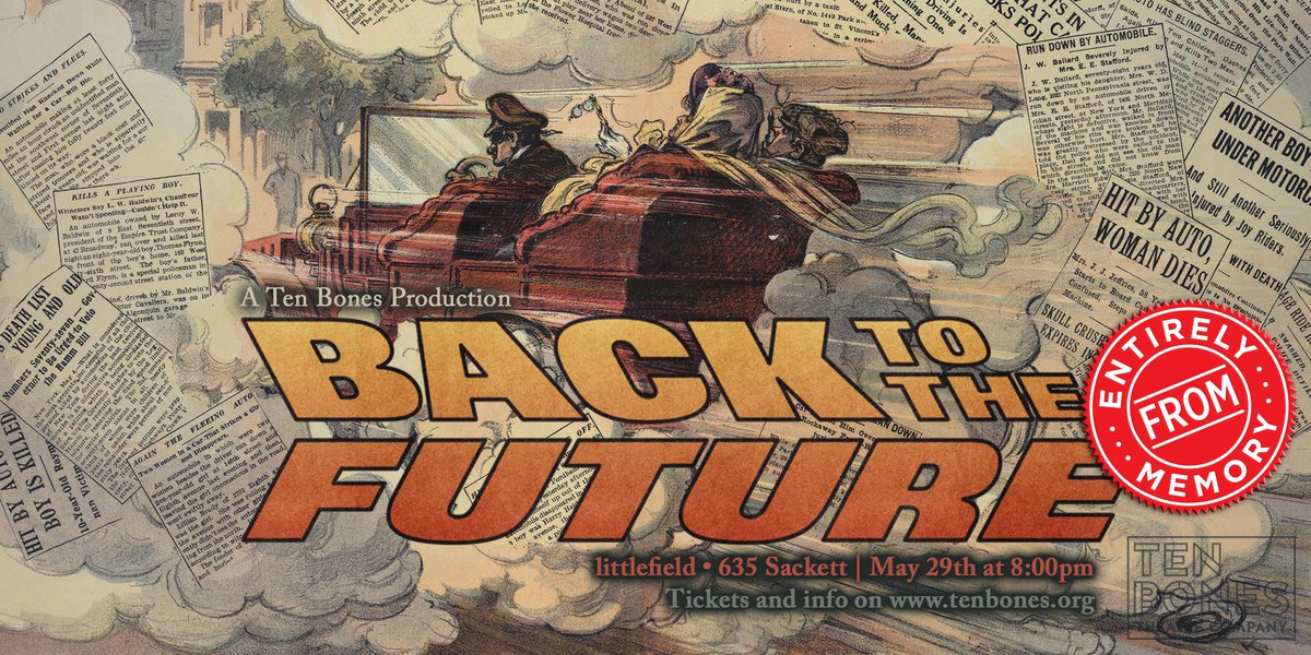 TONIGHT: Great Scott! <a href="/EFMcomedy/">Entirely From Memory</a> returns LIVE🙌to recreate Back to the Future with a little help from the audience.
In-person &amp; livestream tickets available at bit.ly/34tMqfX
 
Presented by <a href="/tenbonestheatre/">Ten Bones</a>
A portion of the proceeds will benefit <a href="/DigDeepH2O/">DigDeep</a>