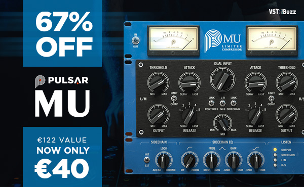 SampleSReview's tweet photo. 67% off “Mu” by Pulsar Audio
Available Here: https://t.co/04khVJ3VY5
“Mu” is the most faithful emulation of a modern yet legendary tube compressor/limiter – perfect glue for mixing &amp; mastering!
#deals #plugins #musicproduction 
 #plugindeals #vstbuzz #pluginsales #musicproducer https://t.co/Y7et8NYEae