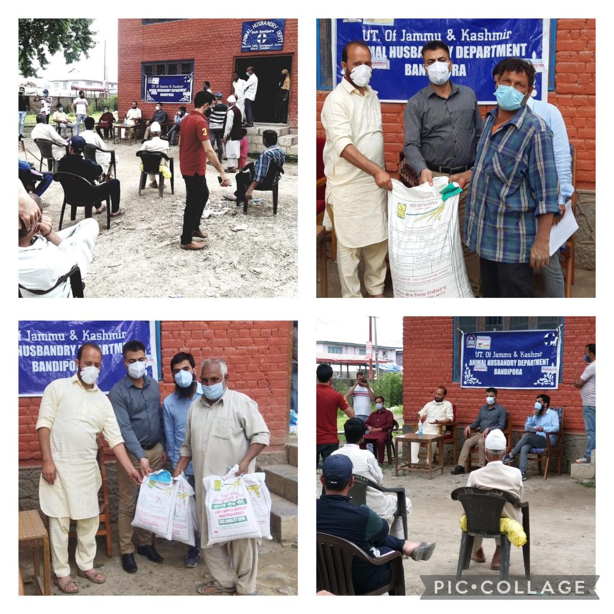 ahd_bandipora's tweet photo. #FodderDevelopment
Free of cost fodder seeds (Oats-Kent and Maize-African Tall) were distributed among progressive Dairy farmers by Chief Animal Husbandry Officer Bandipora at VAS (HQ/ICD) Sumbal.
@jk_ahd @dcbandipora @SdmSumbal @dicbandipora https://t.co/ybR9H2fRPO