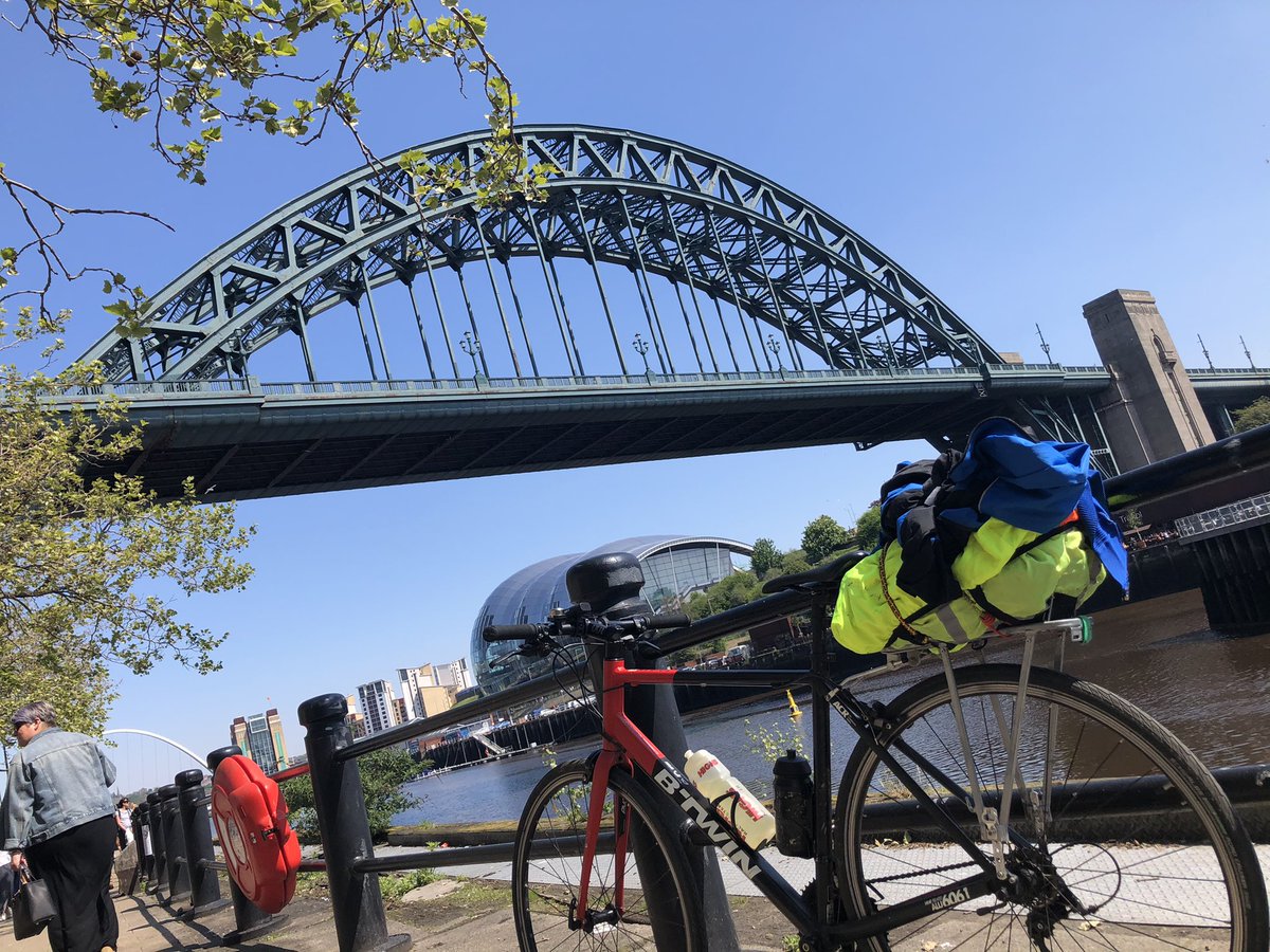 idletim's tweet photo. Hadrian's Cycleway Day Three. Completed. We'll sort of. No time for the ferry to South Shields and back so finished at Sedgedurum Museum at Wallsend instead. Wonderful weather and scenery. https://t.co/CwxoVcQlvt